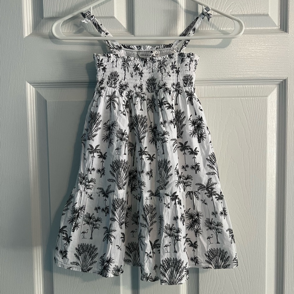 Black and White Tropical Janie and Jack Dress